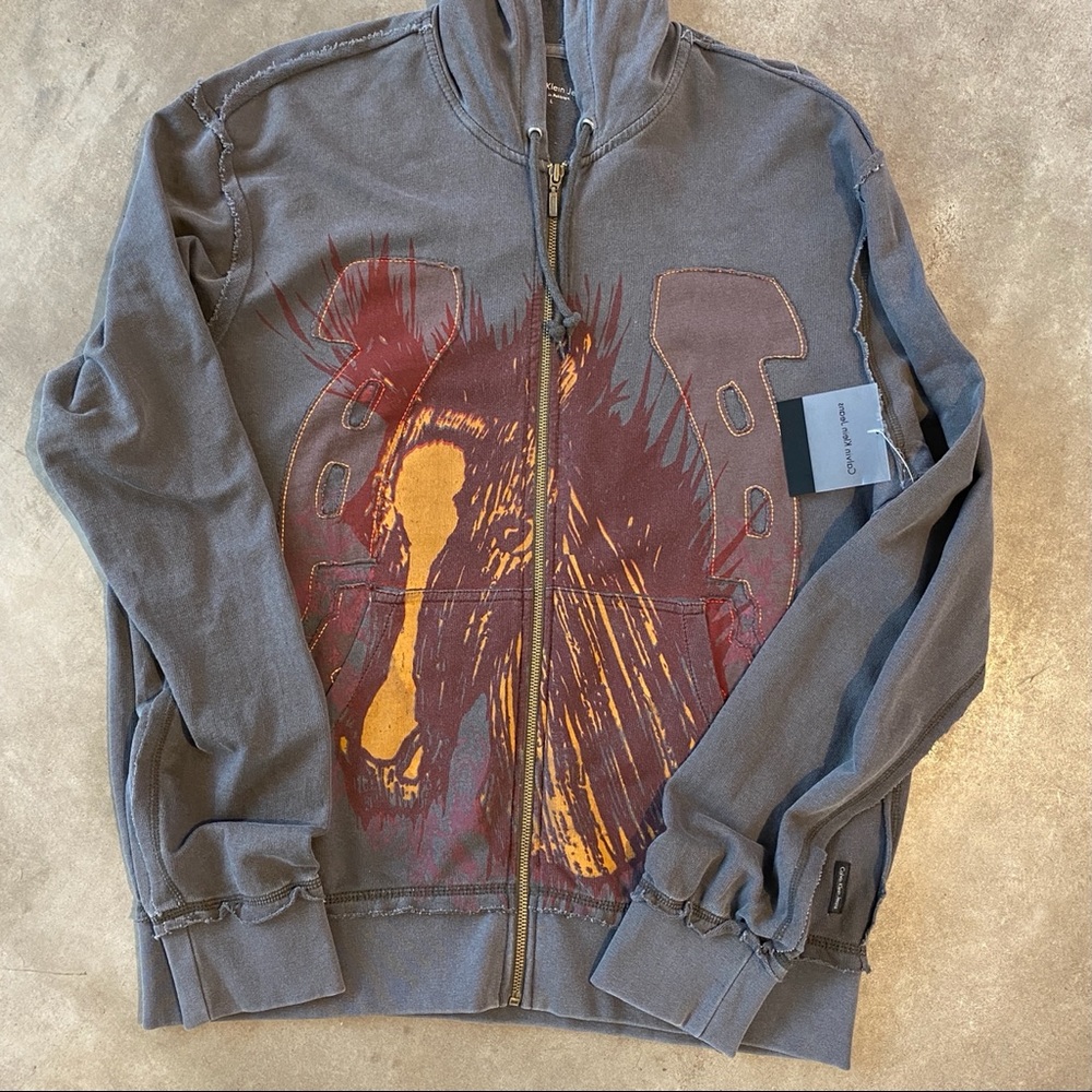 Calvin Klein Jeans Men’s Full Zip Hoodie Large NWT